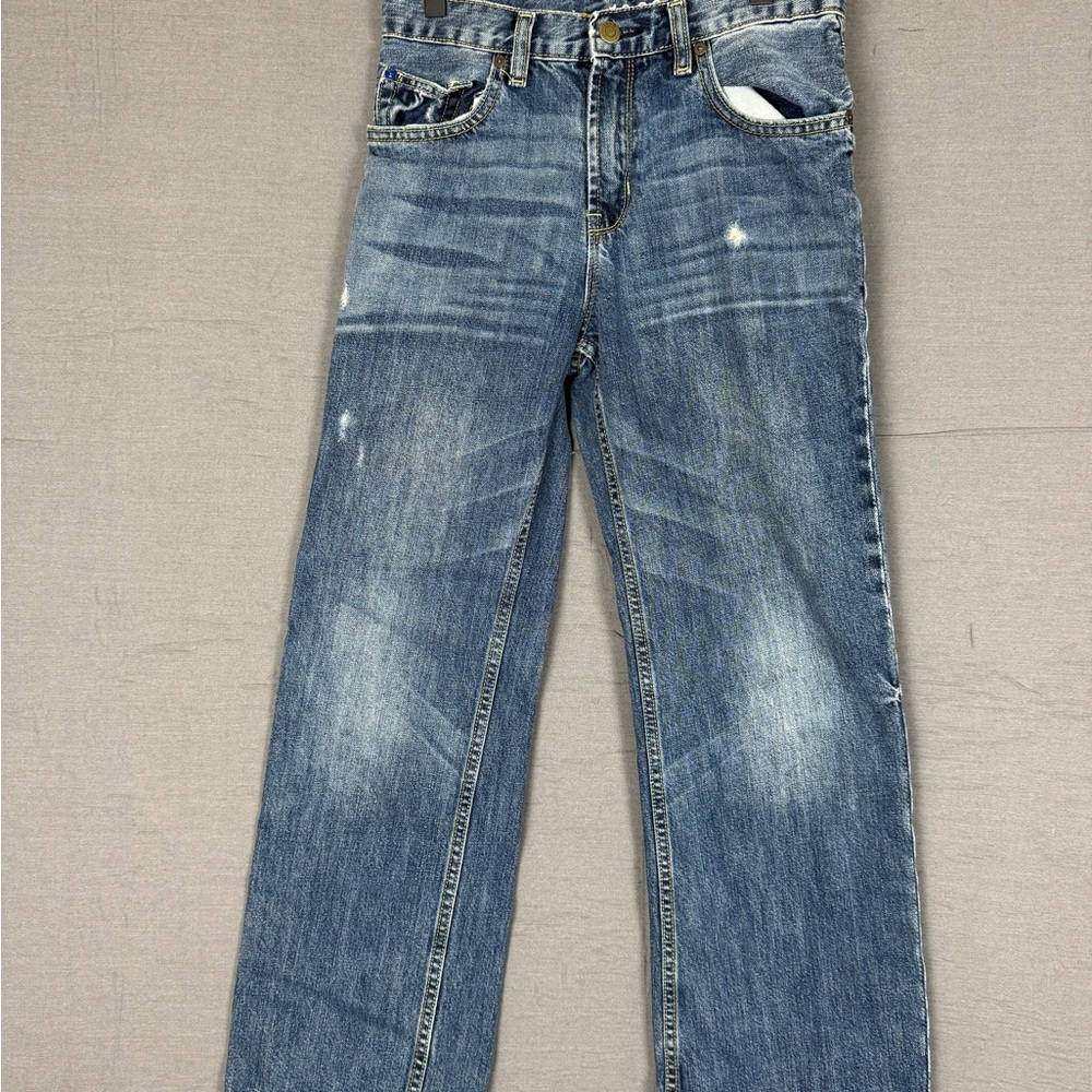 GAP Blue Straight-Leg Jeans with Distressed Details #239 / B6 - Picture 1 of 9